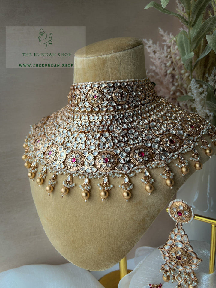 Rightful & Regal in Ruby Necklace Sets THE KUNDAN SHOP 