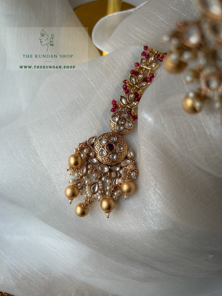 Rightful & Regal in Ruby Necklace Sets THE KUNDAN SHOP 