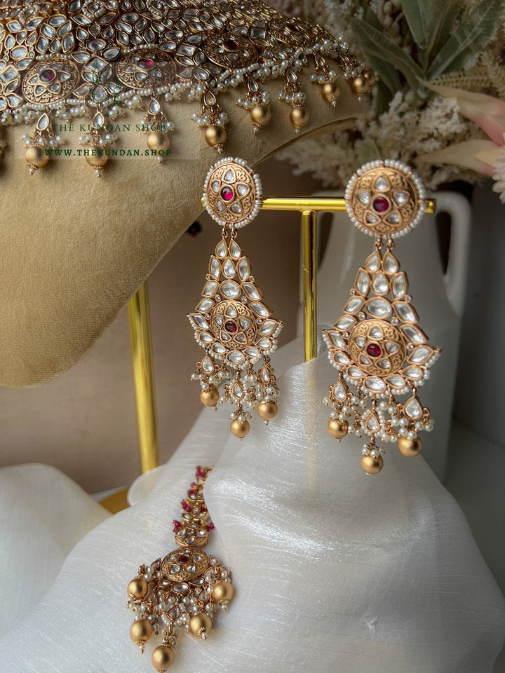 Rightful & Regal in Ruby Necklace Sets THE KUNDAN SHOP 