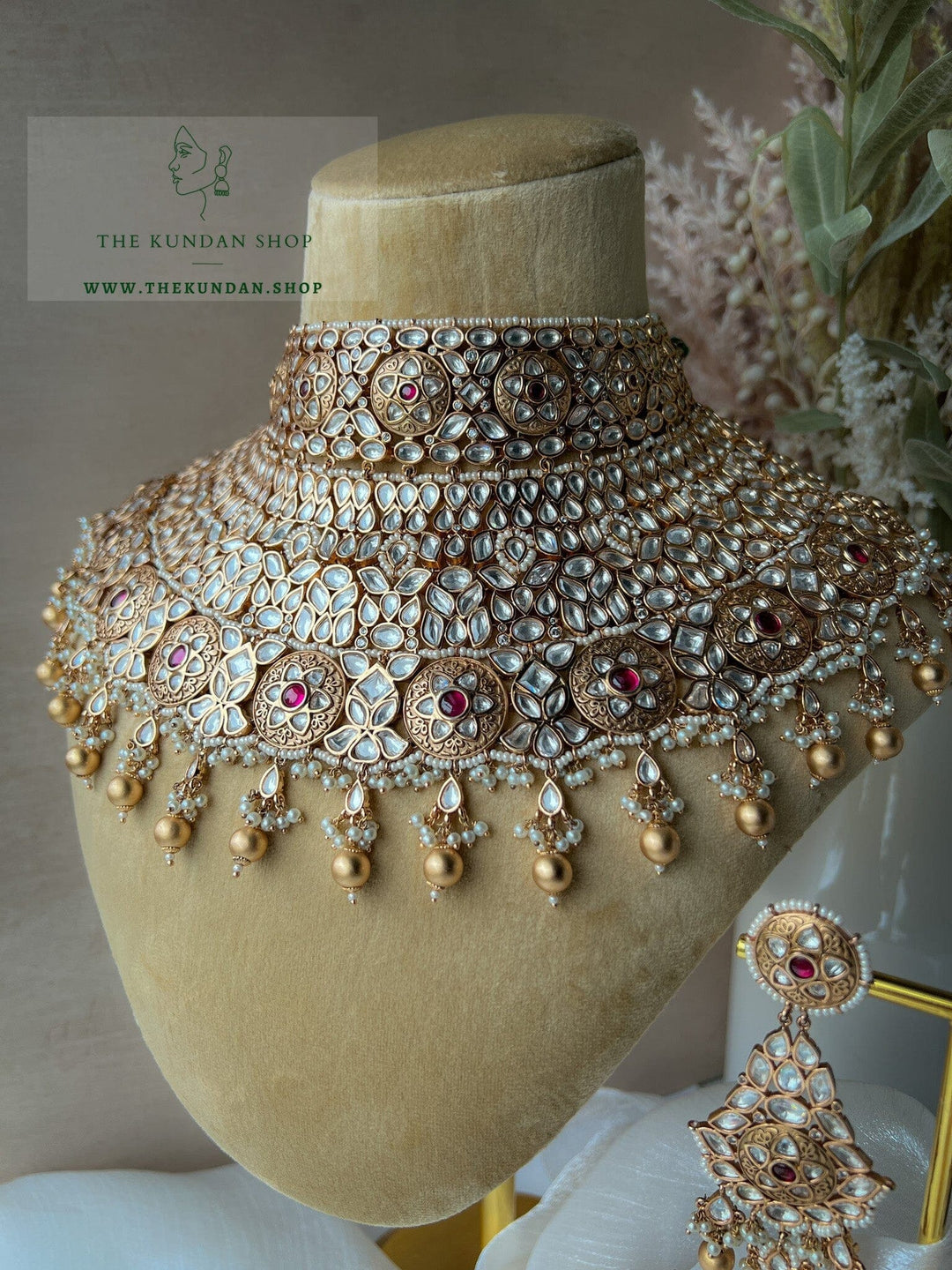 Rightful & Regal in Ruby Necklace Sets THE KUNDAN SHOP 