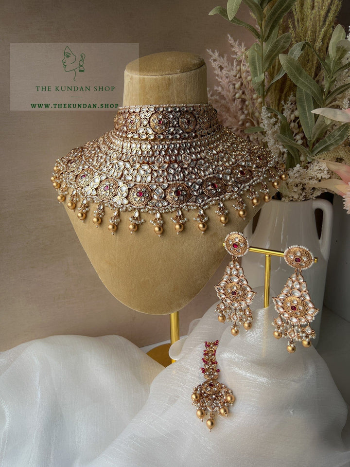 Rightful & Regal in Ruby Necklace Sets THE KUNDAN SHOP 