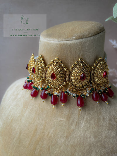 Harbour Antique in Ruby Necklace Sets THE KUNDAN SHOP 