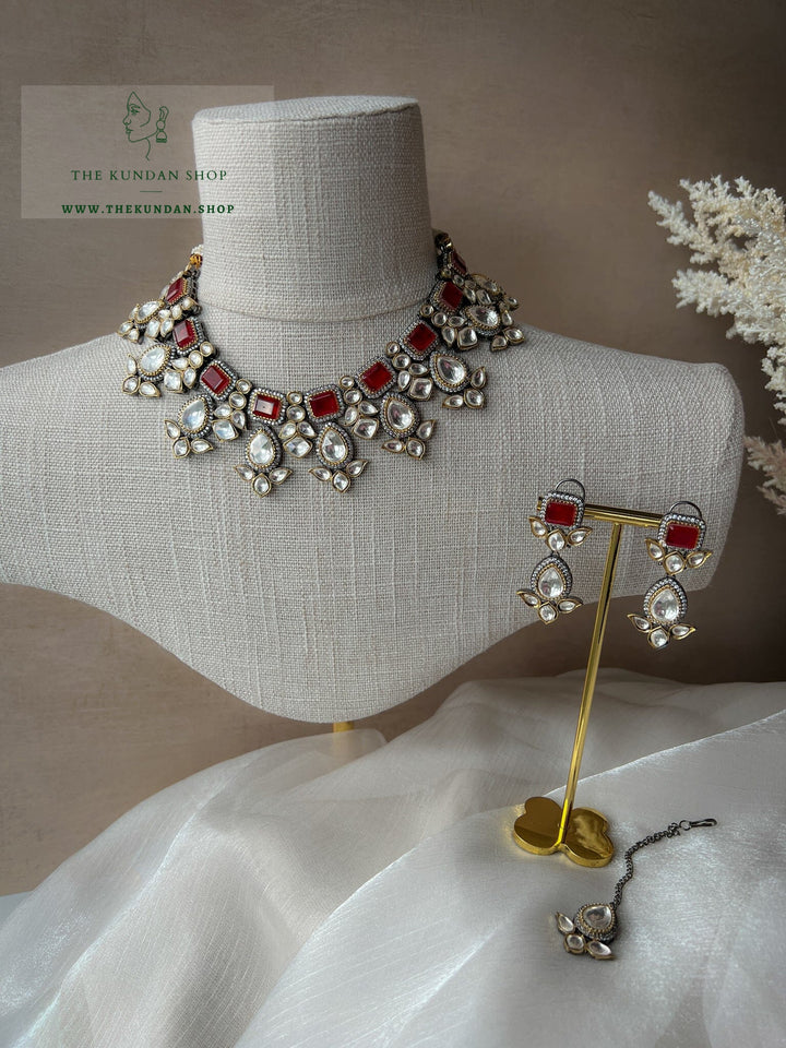 Pledged in Ruby Necklace Sets THE KUNDAN SHOP 