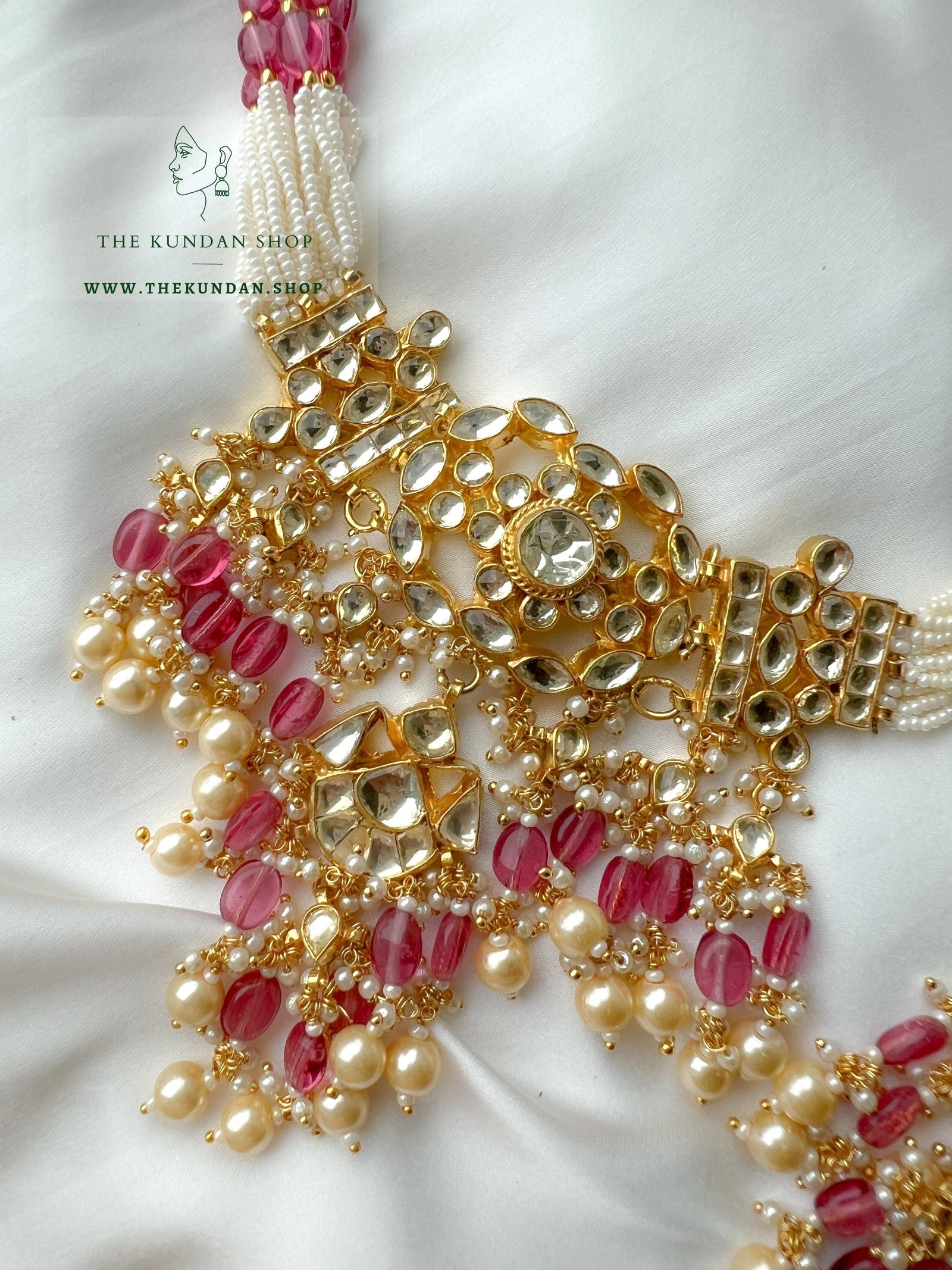 Deep Secrets in Ruby Necklace Sets THE KUNDAN SHOP 