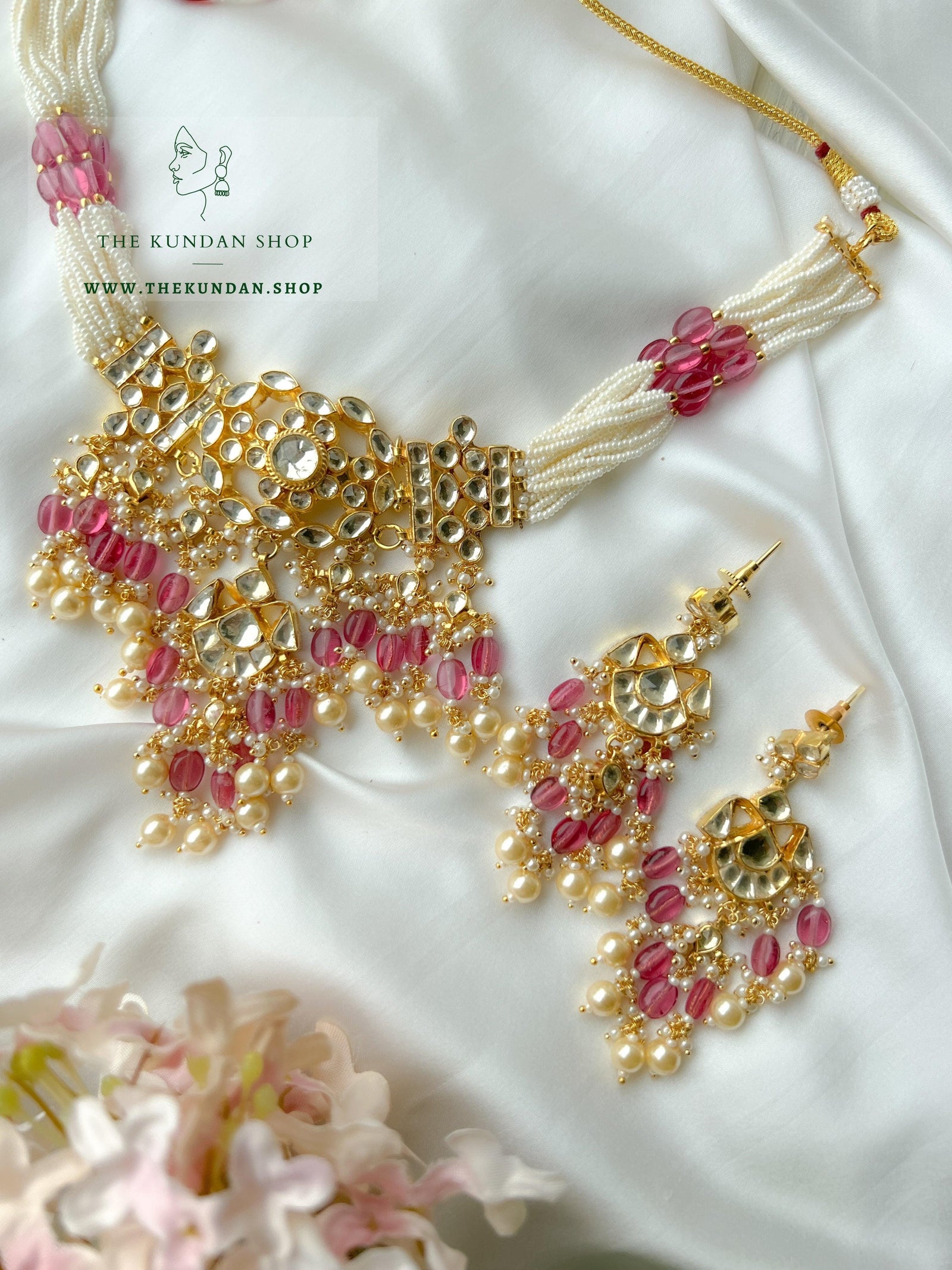 Deep Secrets in Ruby Necklace Sets THE KUNDAN SHOP 