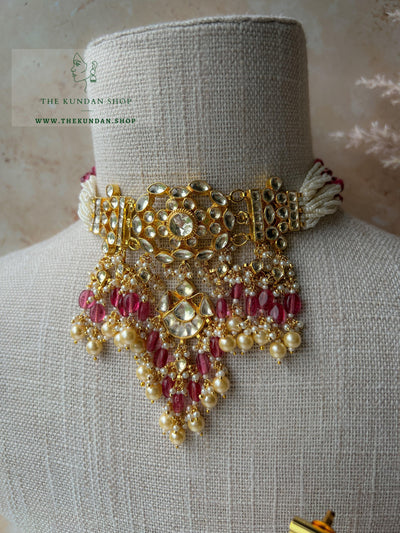 Deep Secrets in Ruby Necklace Sets THE KUNDAN SHOP 