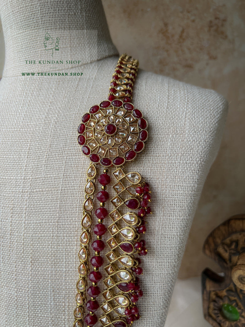 My Story in Maroon Necklace Sets THE KUNDAN SHOP 