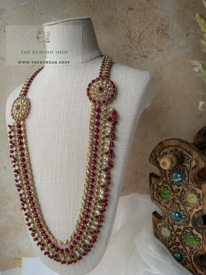 My Story in Maroon Necklace Sets THE KUNDAN SHOP 