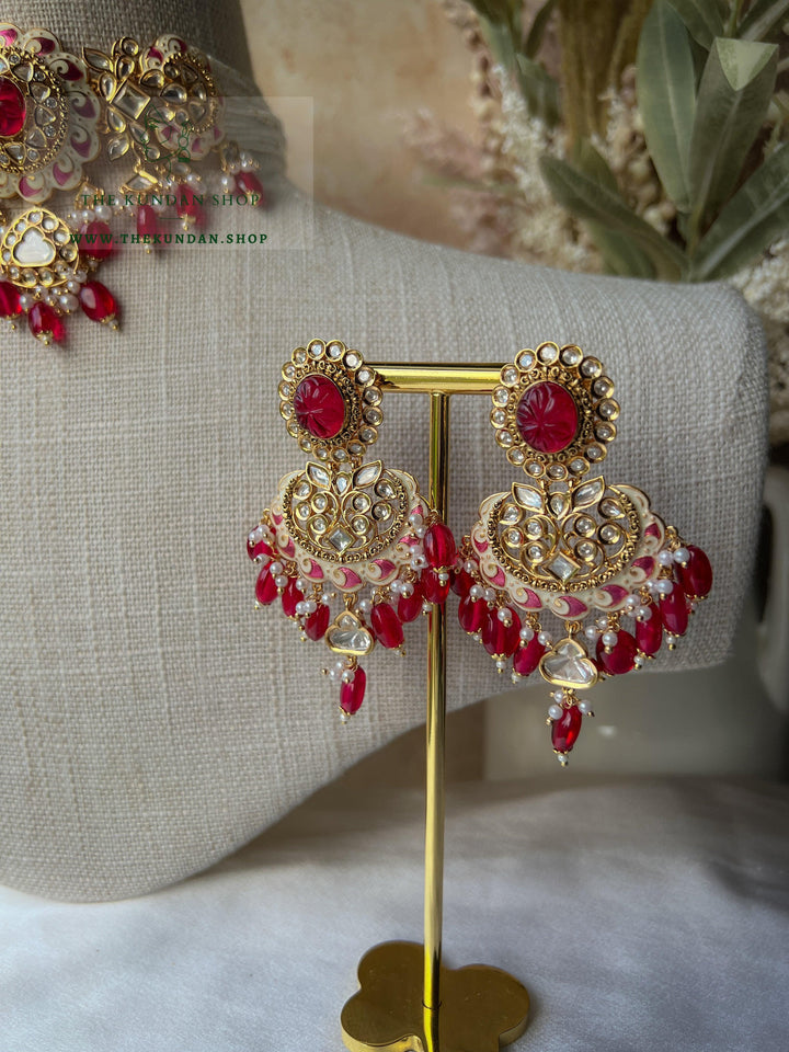 With Love in Ruby Necklace Sets THE KUNDAN SHOP 