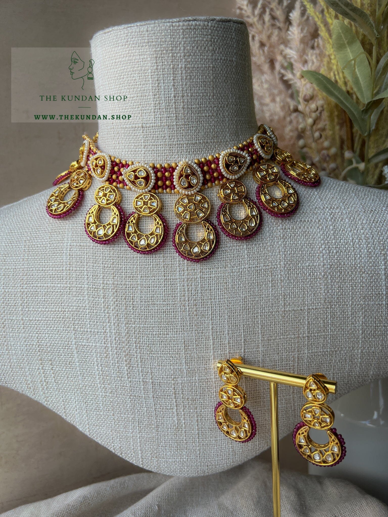 Patience in Ruby Necklace Sets THE KUNDAN SHOP 