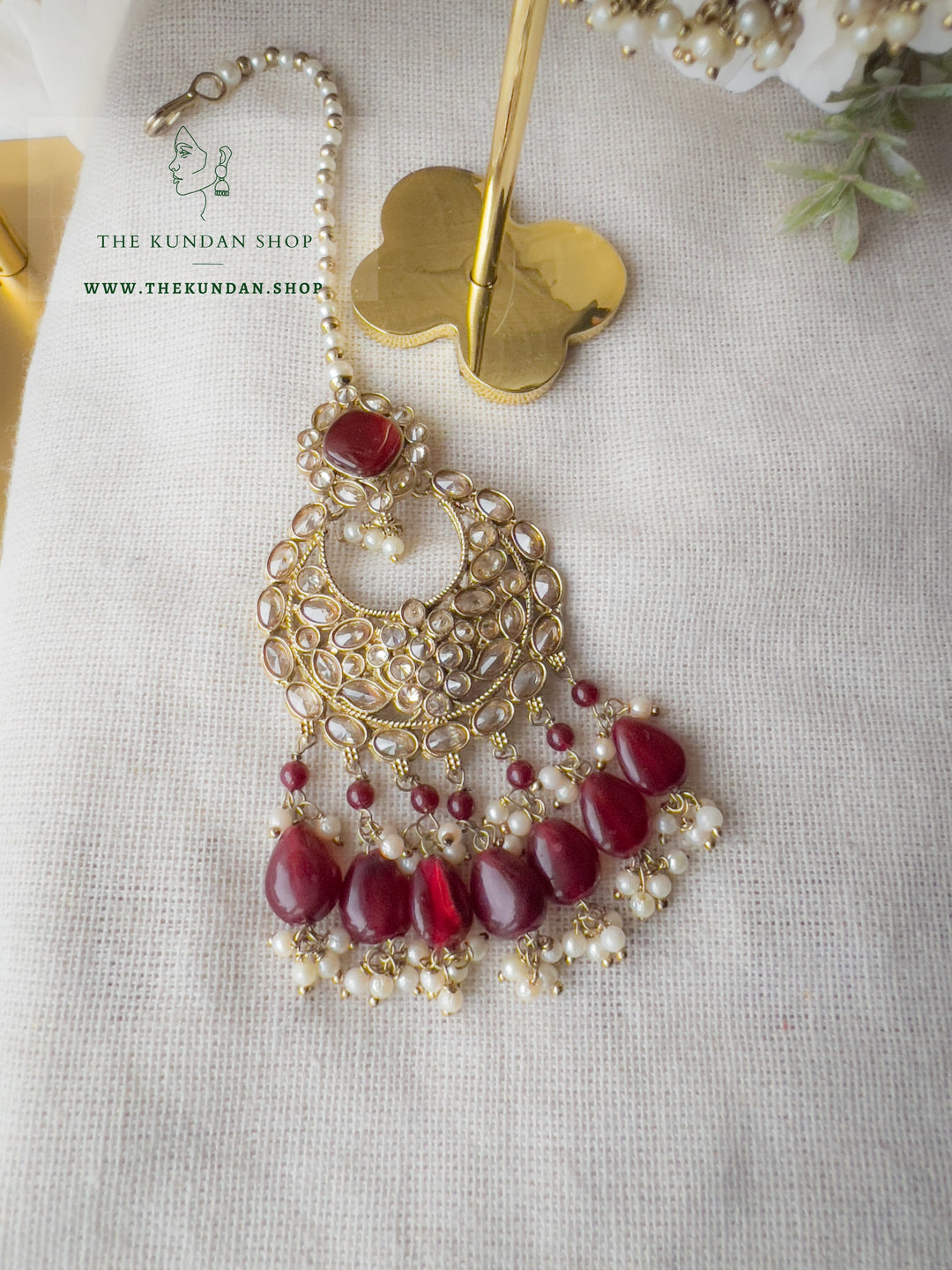 Fall Apart in Ruby Necklace Sets THE KUNDAN SHOP 