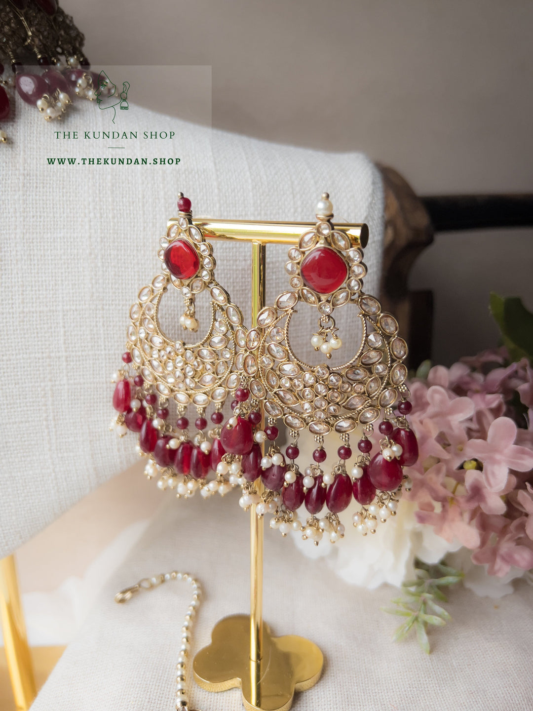 Fall Apart in Ruby Necklace Sets THE KUNDAN SHOP 