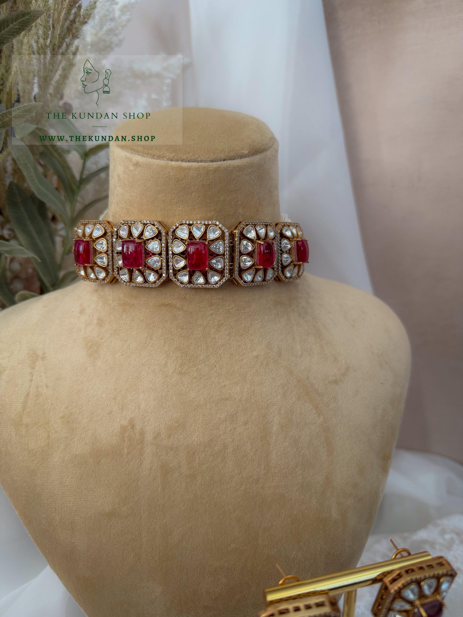 Prism in Stone // Ruby Necklace Sets THE KUNDAN SHOP 
