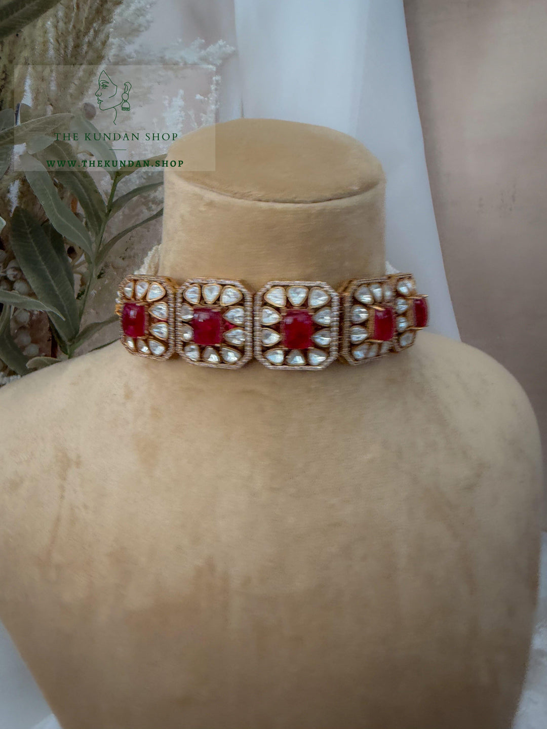 Prism in Stone // Ruby Necklace Sets THE KUNDAN SHOP 