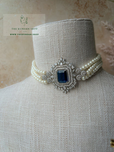 After Hours in Sapphire Necklace Sets THE KUNDAN SHOP 