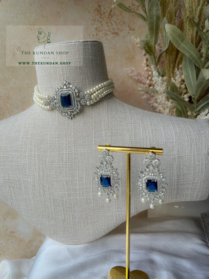 After Hours in Sapphire Necklace Sets THE KUNDAN SHOP 