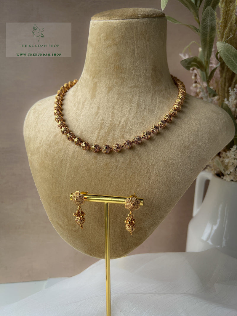 Strung Together / Single Layer Set Necklace Sets THE KUNDAN SHOP 
