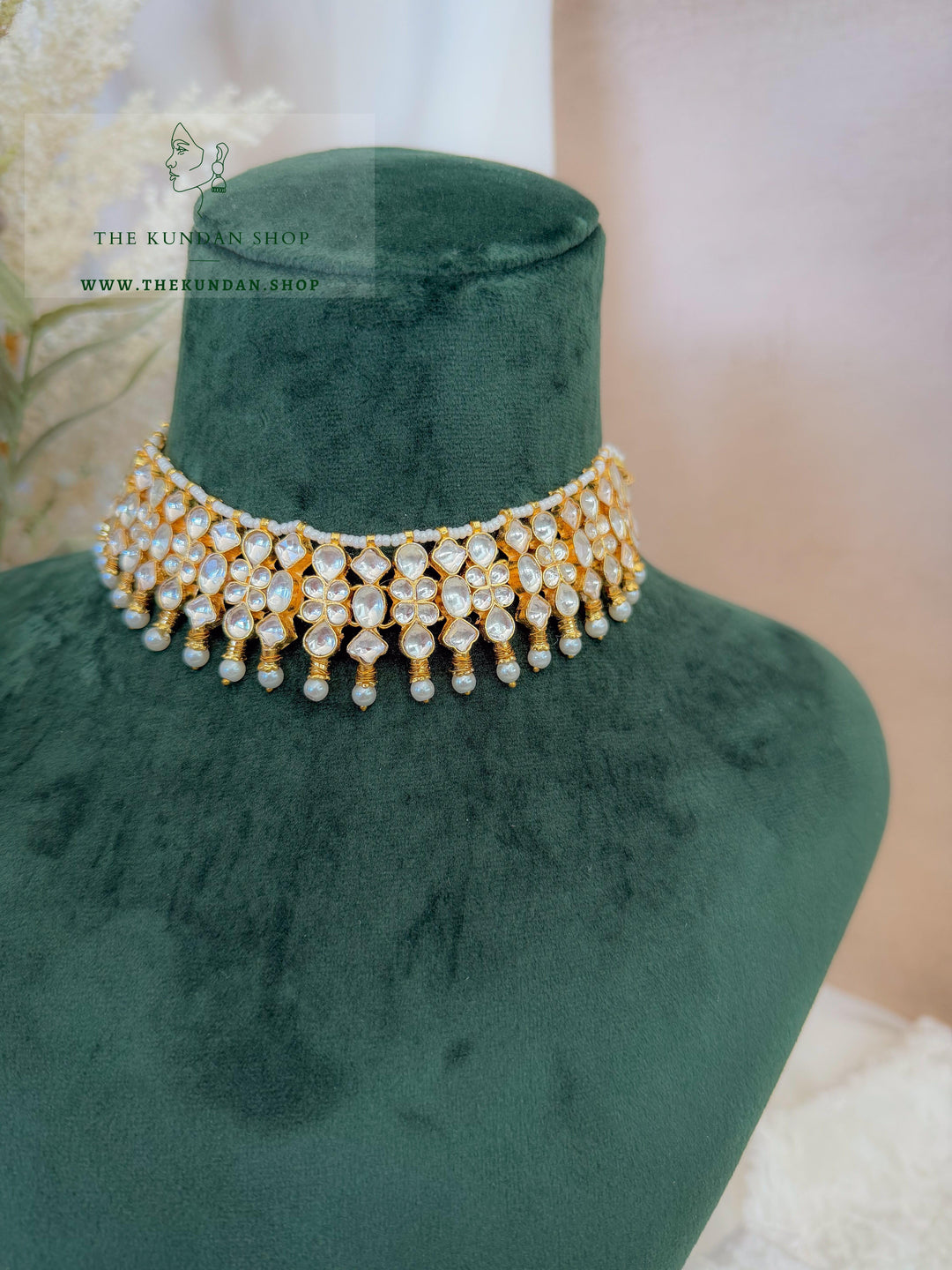Adament in Pearl Necklace Sets THE KUNDAN SHOP 