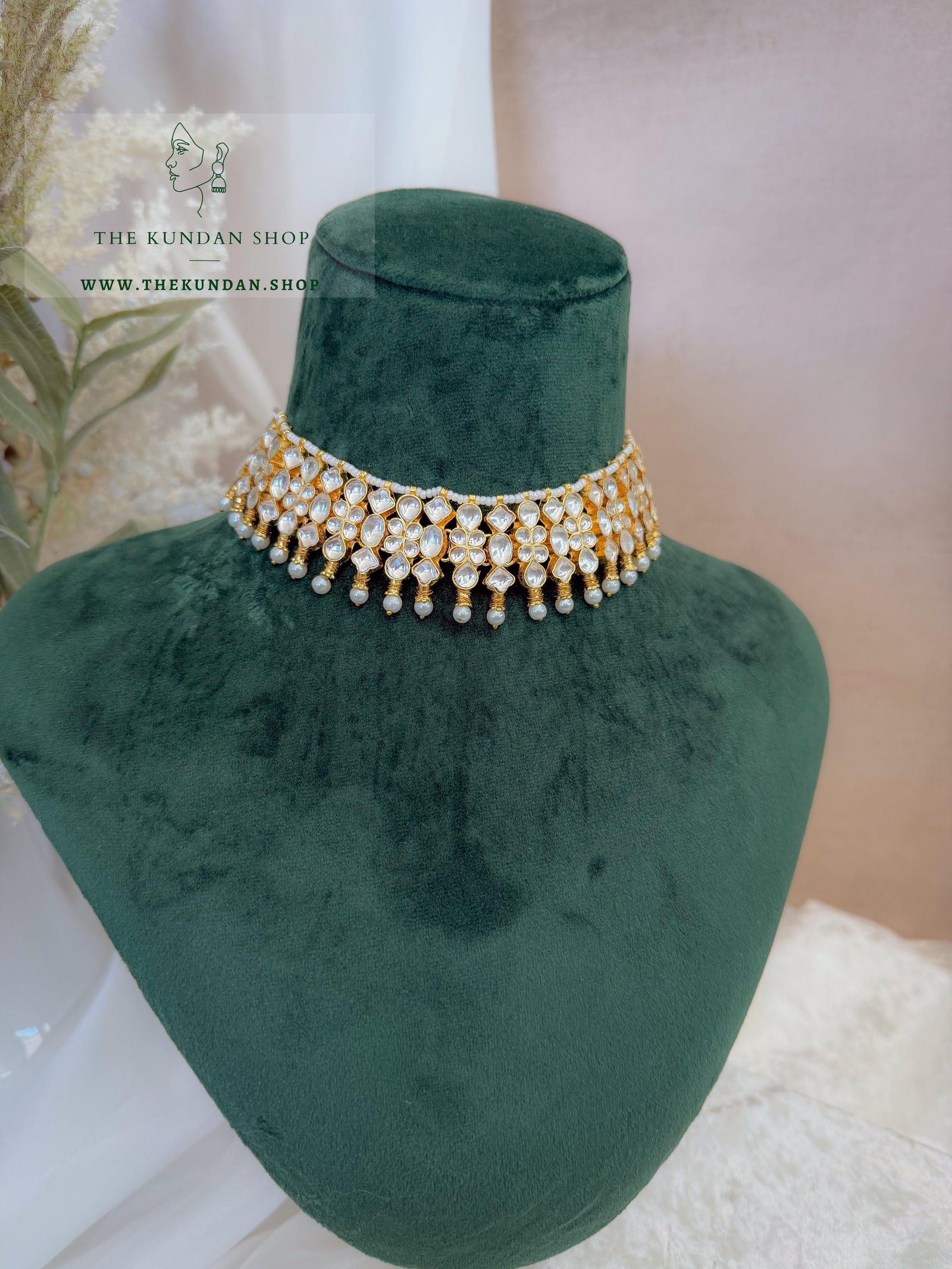 Adament in Pearl Necklace Sets THE KUNDAN SHOP 