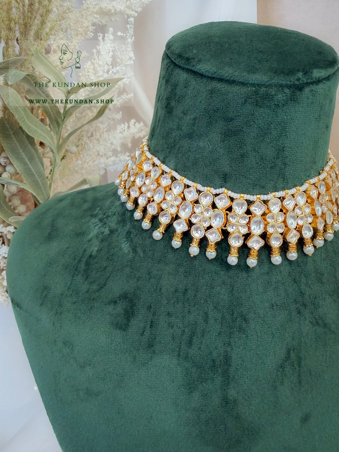 Adament in Pearl Necklace Sets THE KUNDAN SHOP 