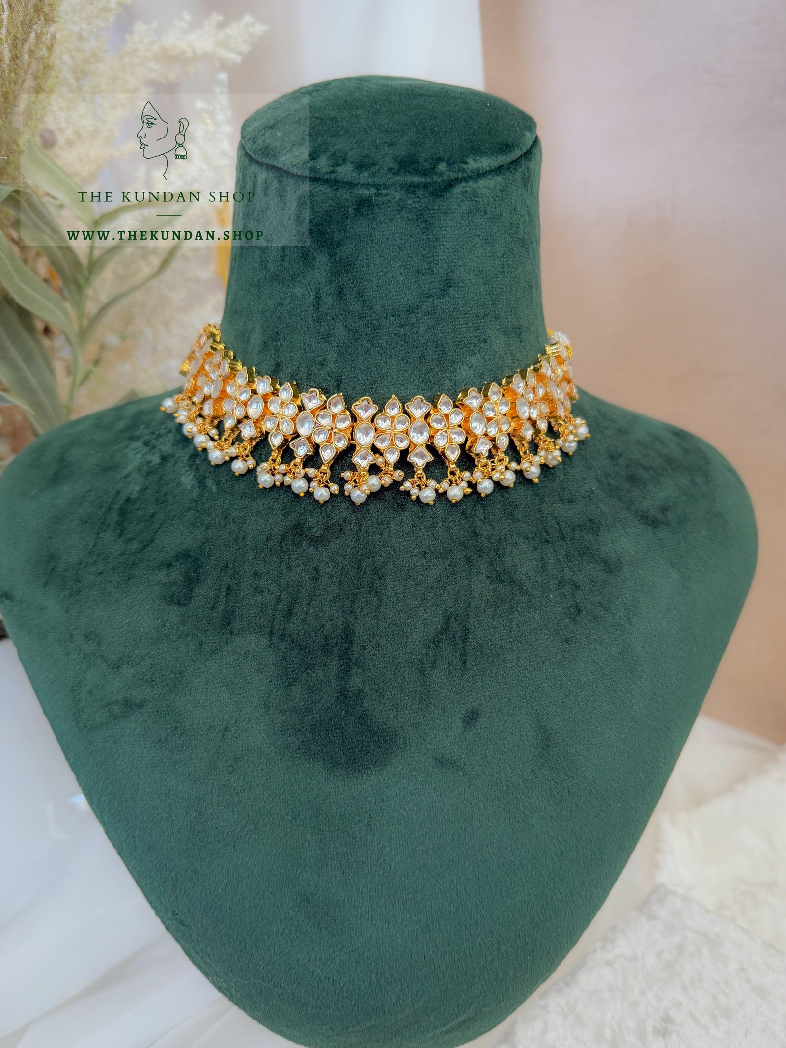 Adament in Pearl & Dainty Pearl Drops Necklace Sets THE KUNDAN SHOP 