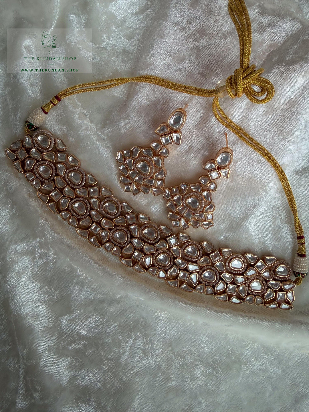 Gentle Flame // Kundan Choker Necklace Sets THE KUNDAN SHOP 