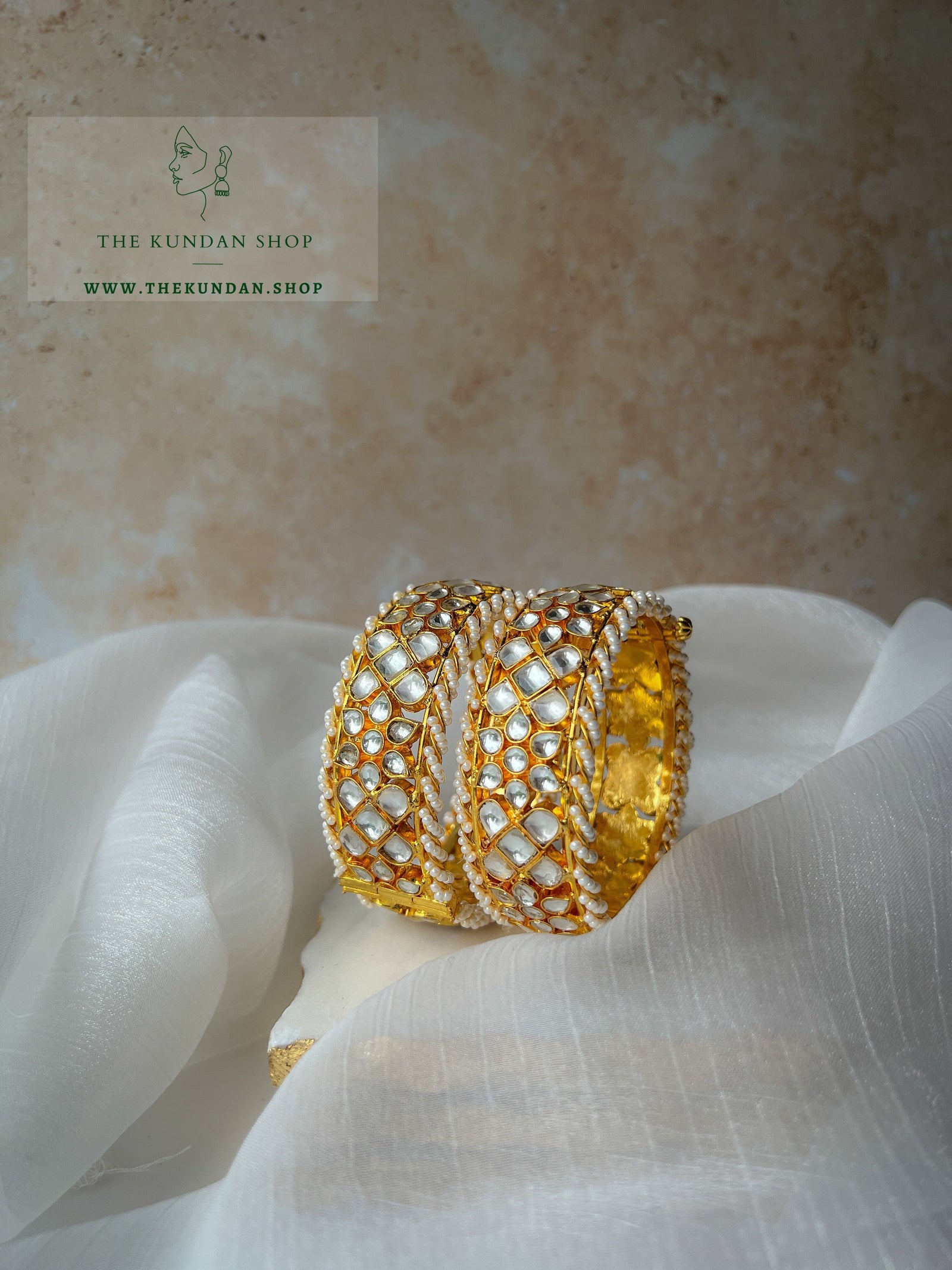 Belong Kangan in Paachi Kundan Bangles THE KUNDAN SHOP 