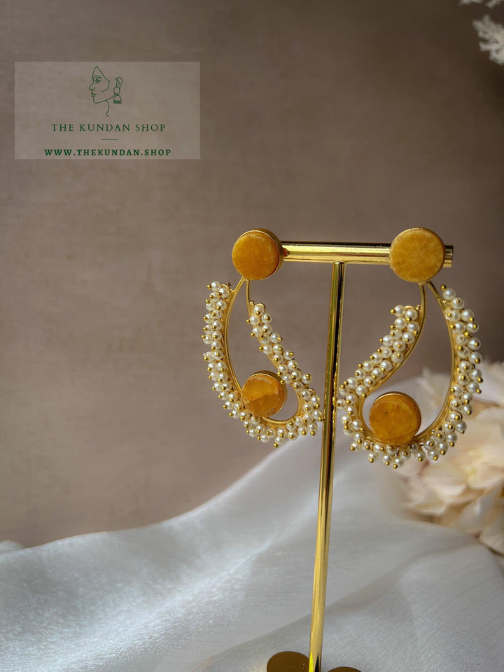Ambi Pearl Cluster & Stones Earrings THE KUNDAN SHOP 