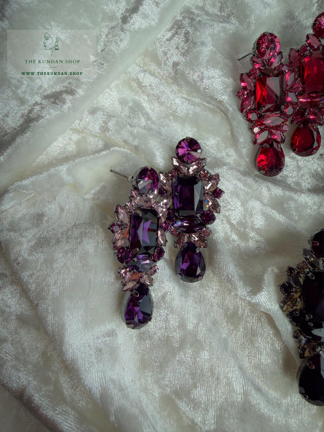 Luminous Twist Earrings THE KUNDAN SHOP 