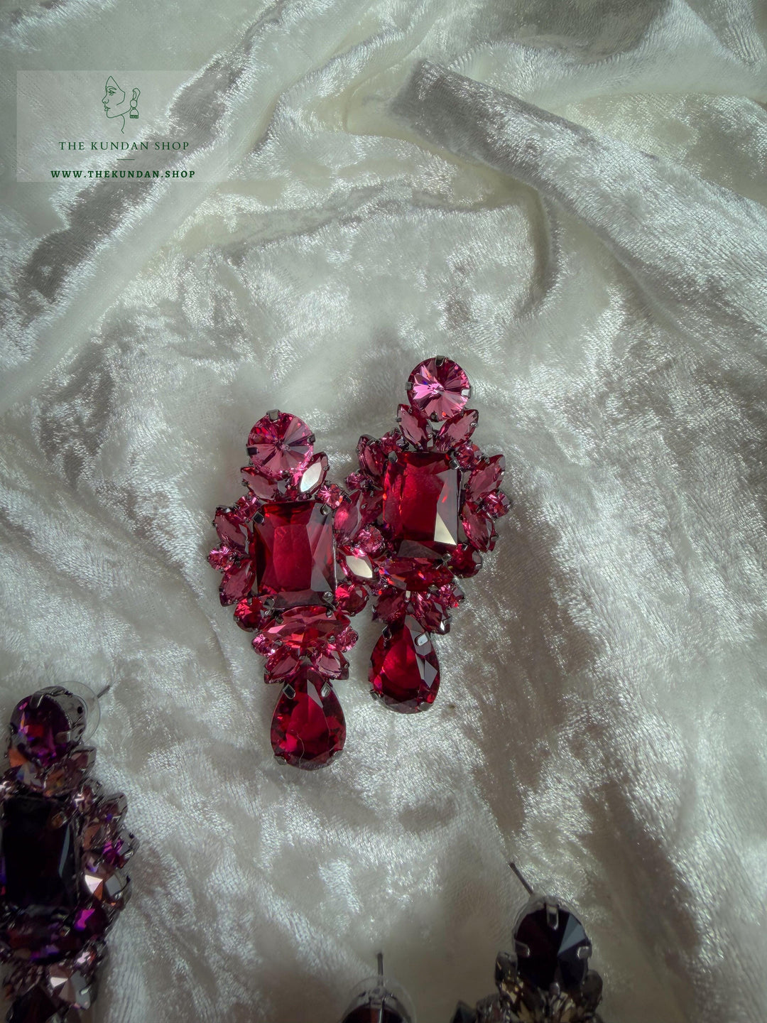 Luminous Twist Earrings THE KUNDAN SHOP 