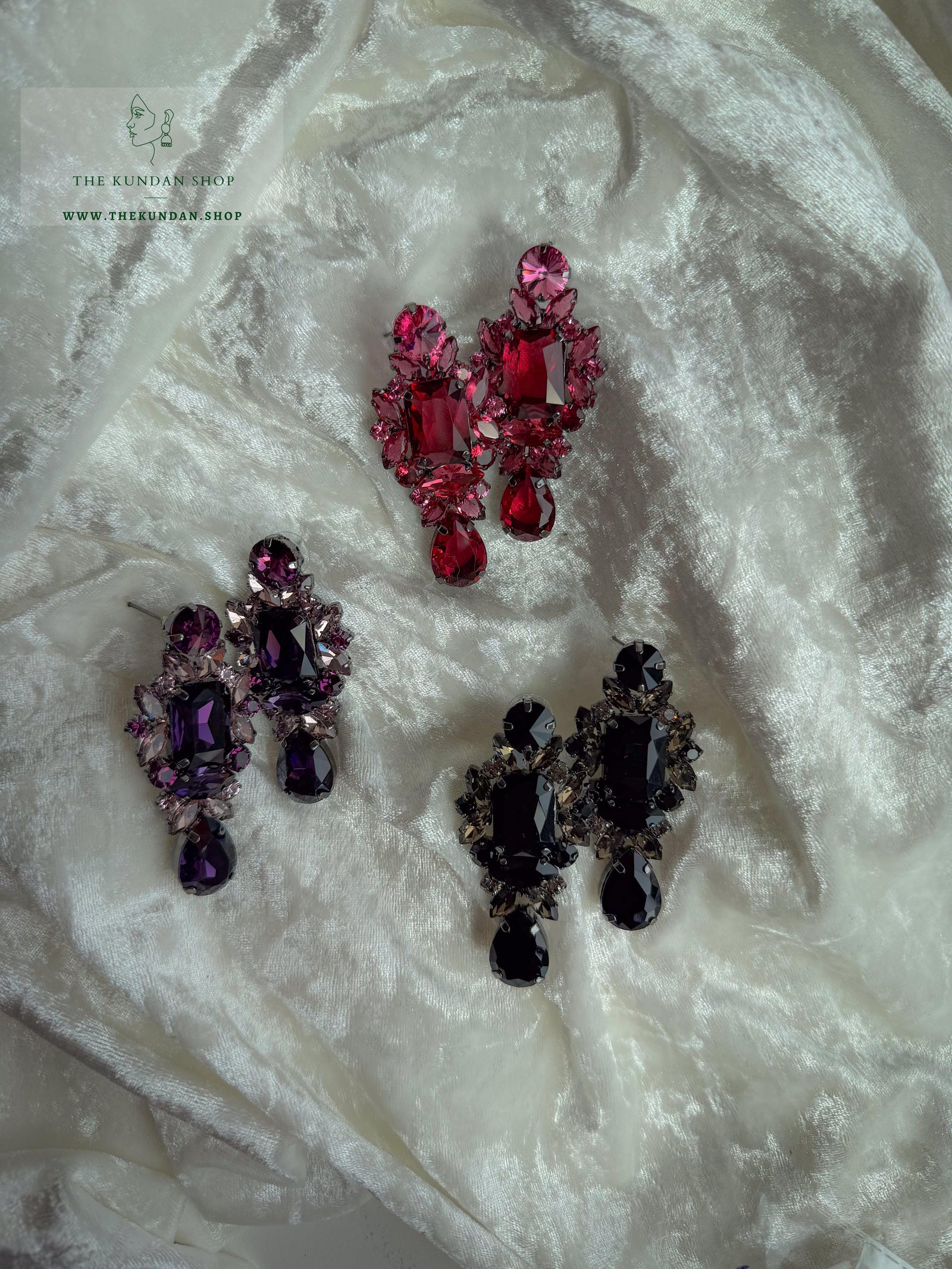 Luminous Twist Earrings THE KUNDAN SHOP 