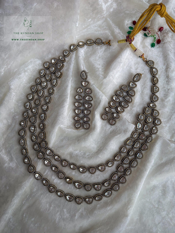 Satin Layers Necklace Sets THE KUNDAN SHOP 