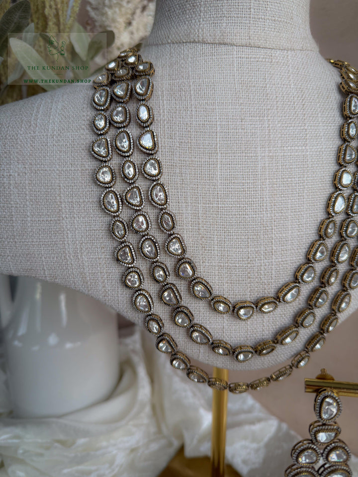 Satin Layers Necklace Sets THE KUNDAN SHOP 