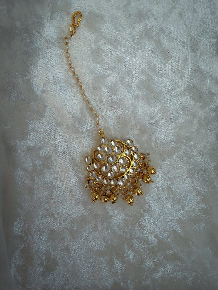 Pearl Kundan - Various Style Tikkas Maangtikka THE KUNDAN SHOP 6 