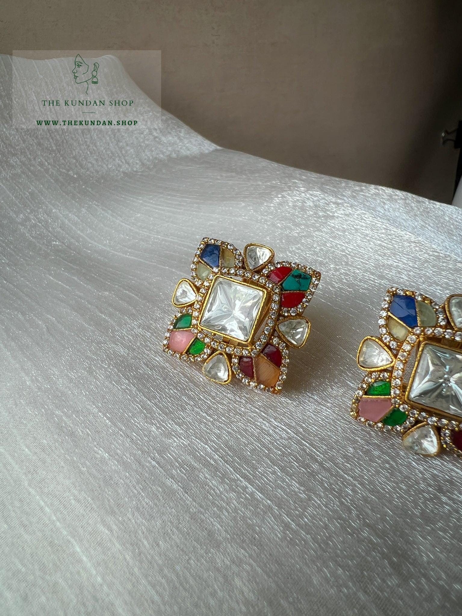 Perfect in Stones Earrings THE KUNDAN SHOP 