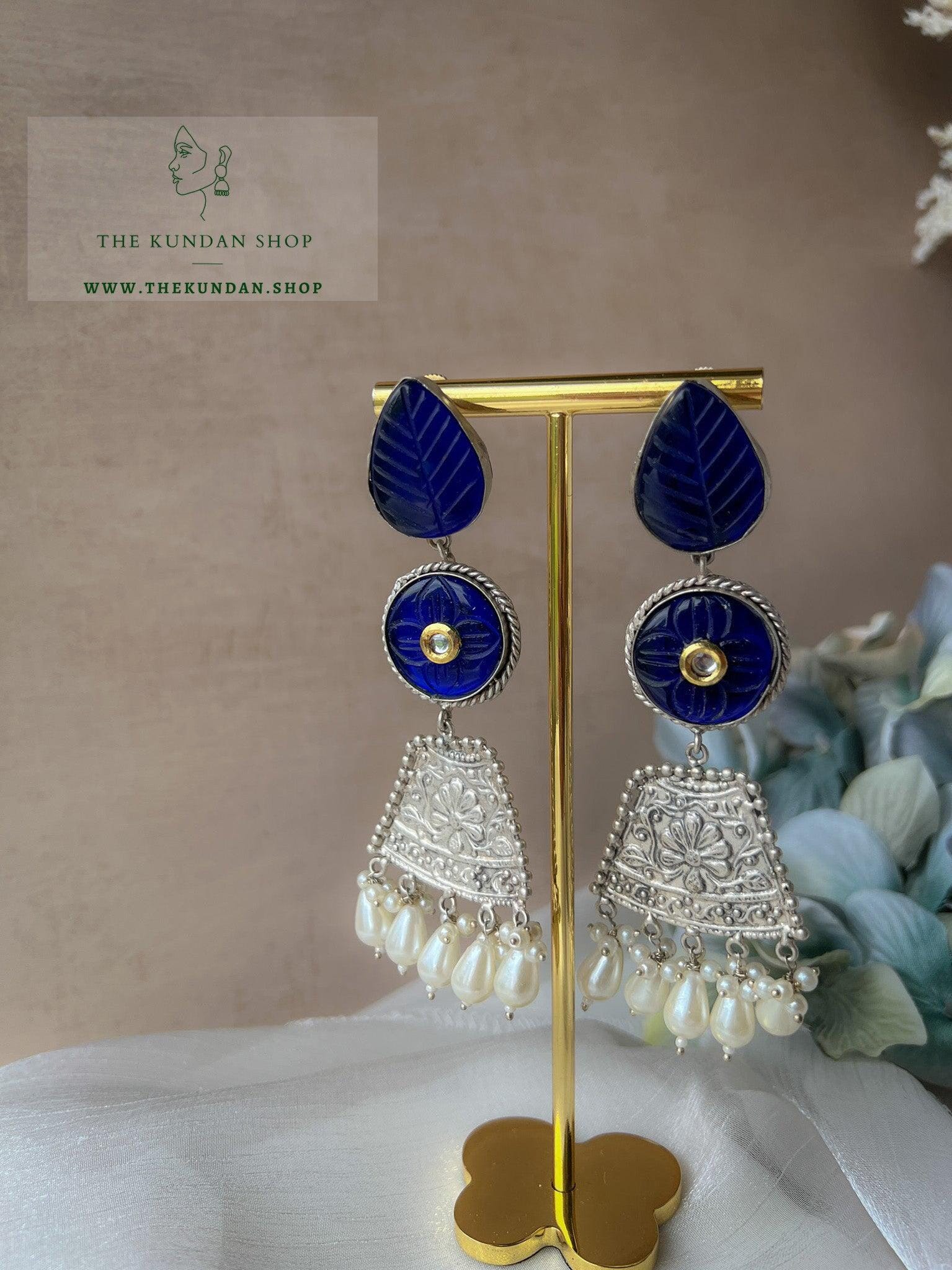 Assistance in Stones Earrings THE KUNDAN SHOP 