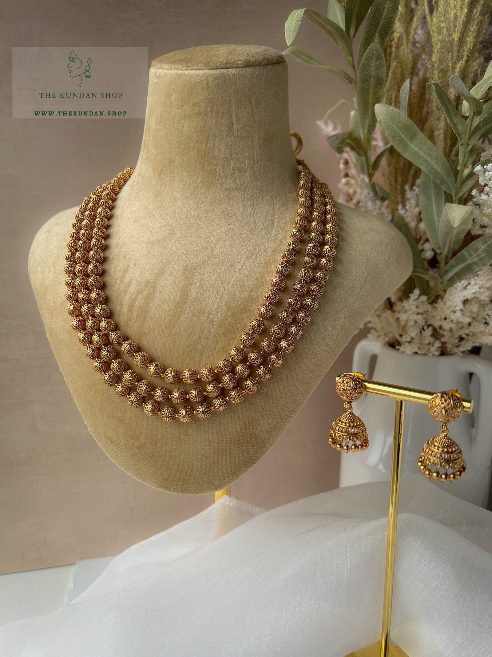 Strung Together / Triple Layer Set Necklace Sets THE KUNDAN SHOP 