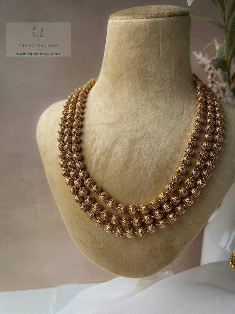 Strung Together / Triple Layer Set Necklace Sets THE KUNDAN SHOP 