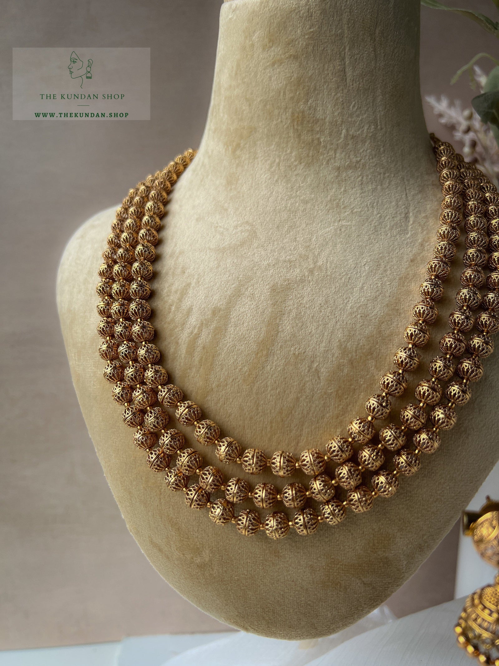 Strung Together / Triple Layer Set Necklace Sets THE KUNDAN SHOP 