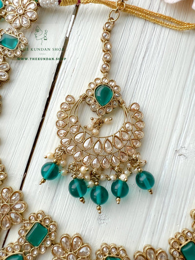 Heavenly in Ocean Blue Necklace Sets THE KUNDAN SHOP 