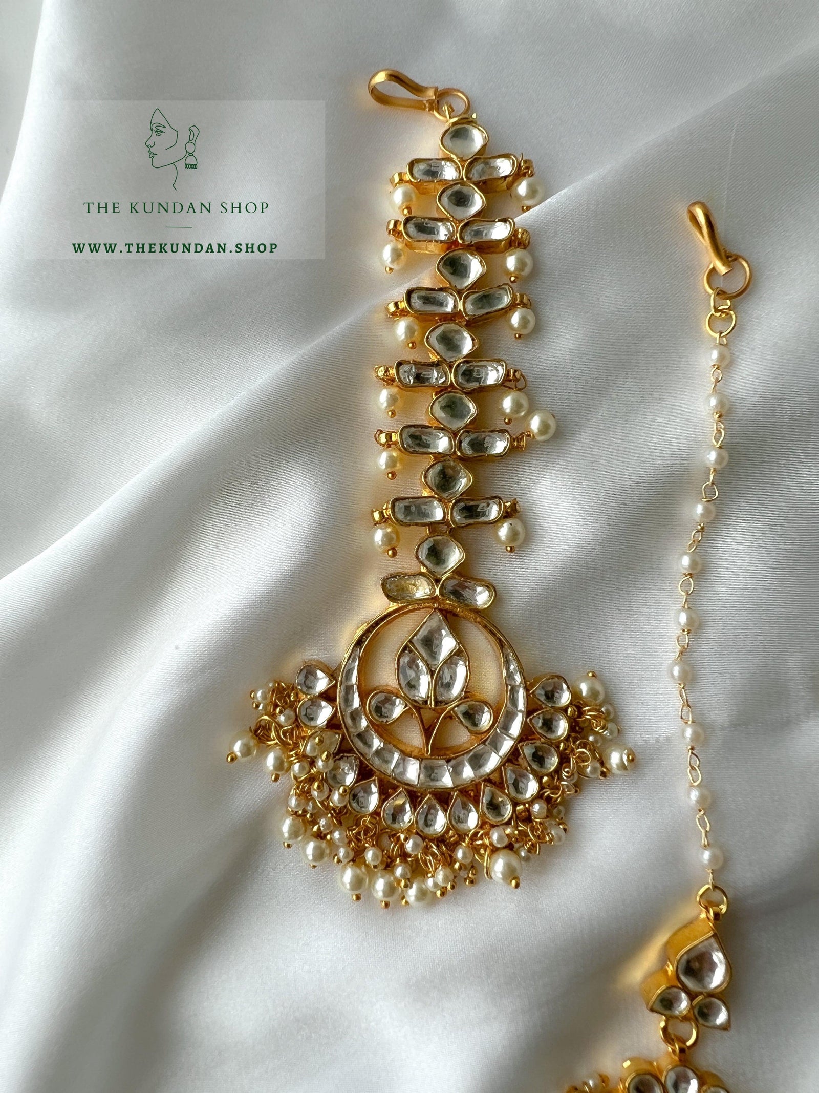 Pearl Kundan - Various Style Tikkas Maangtikka THE KUNDAN SHOP 1 
