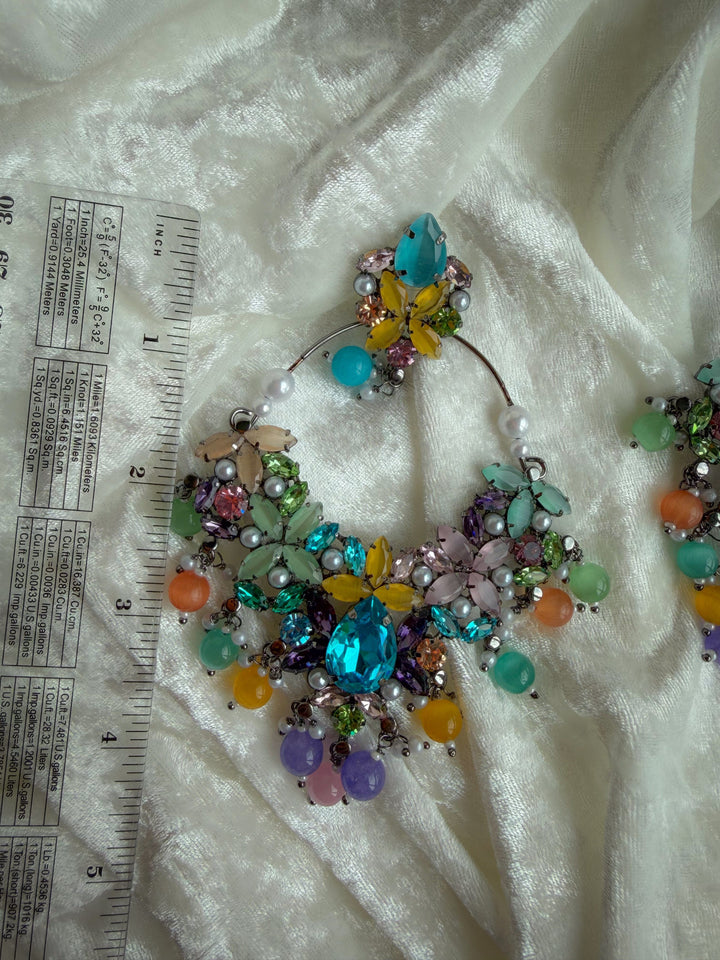 Pastel Dusk Earrings THE KUNDAN SHOP 