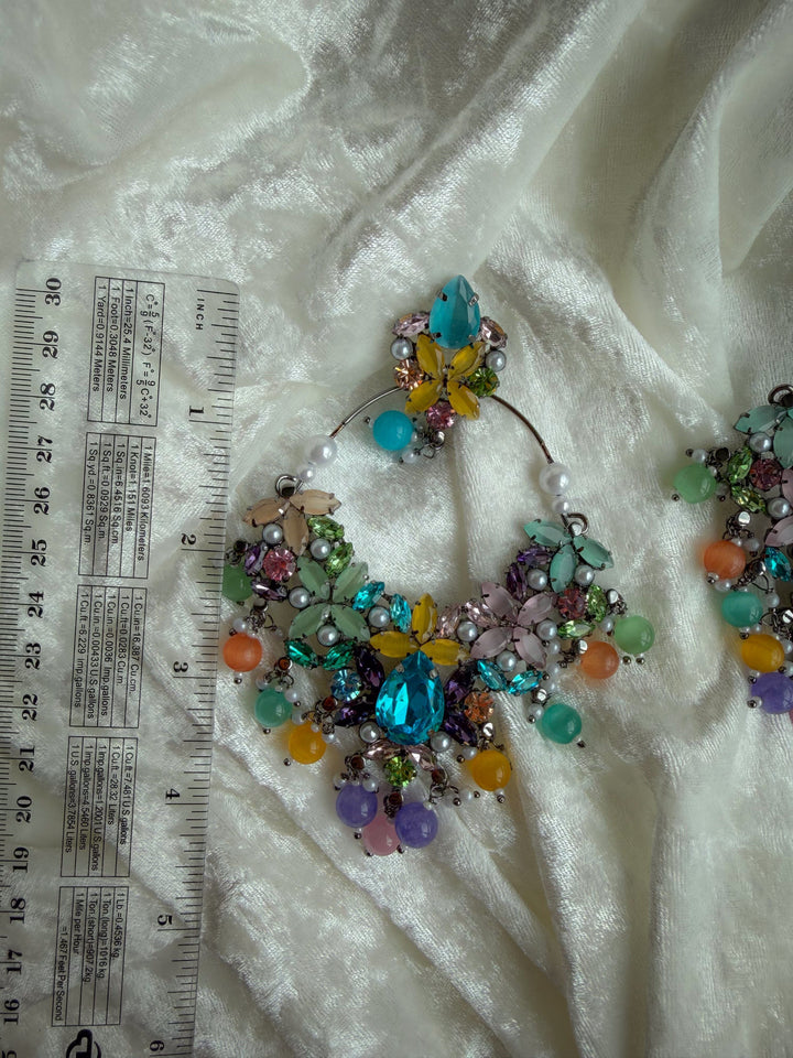 Pastel Dusk Earrings THE KUNDAN SHOP 