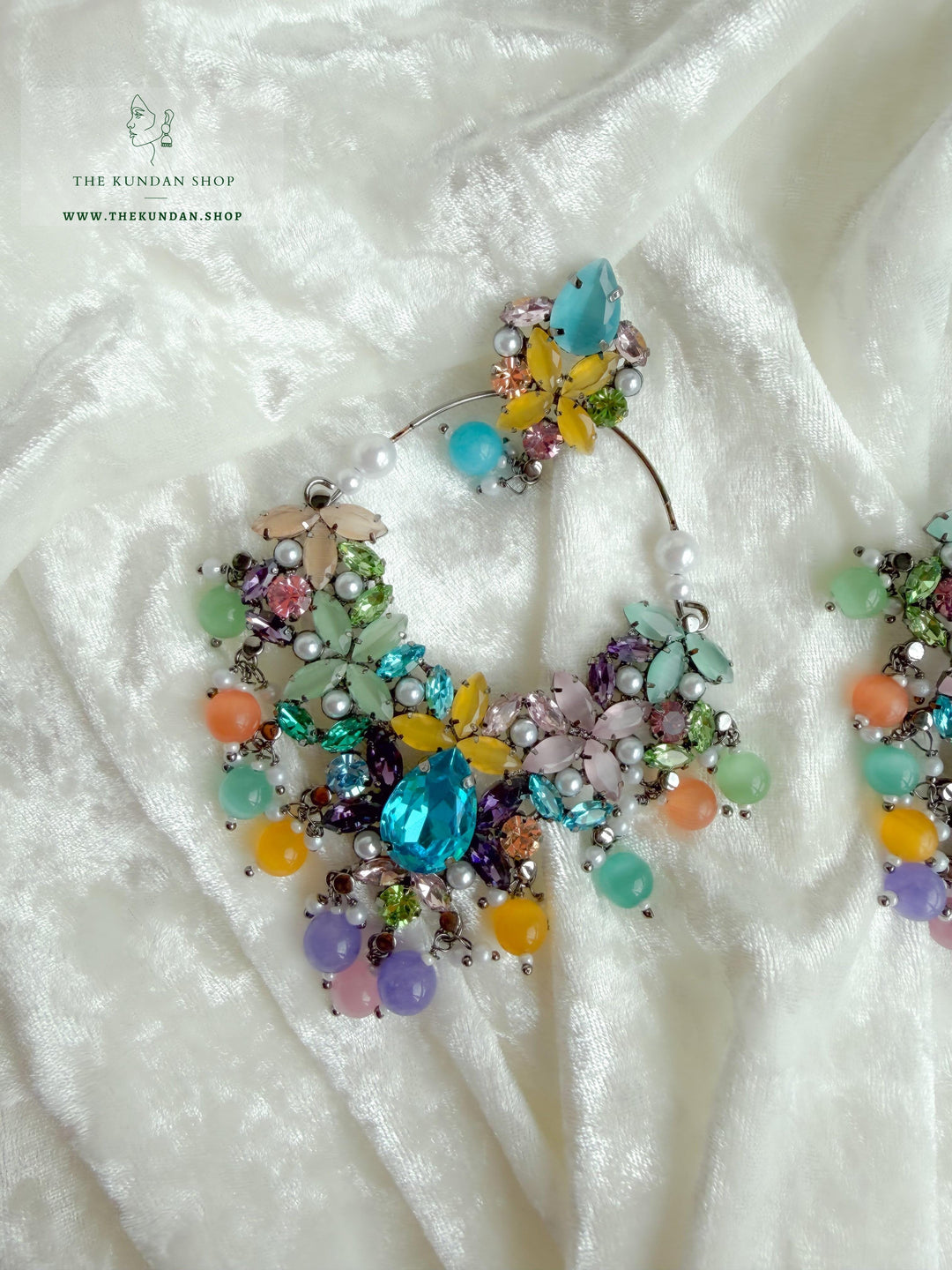 Pastel Dusk Earrings THE KUNDAN SHOP 
