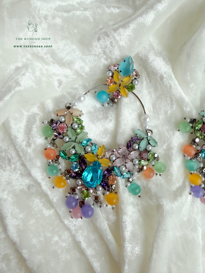 Pastel Dusk Earrings THE KUNDAN SHOP 