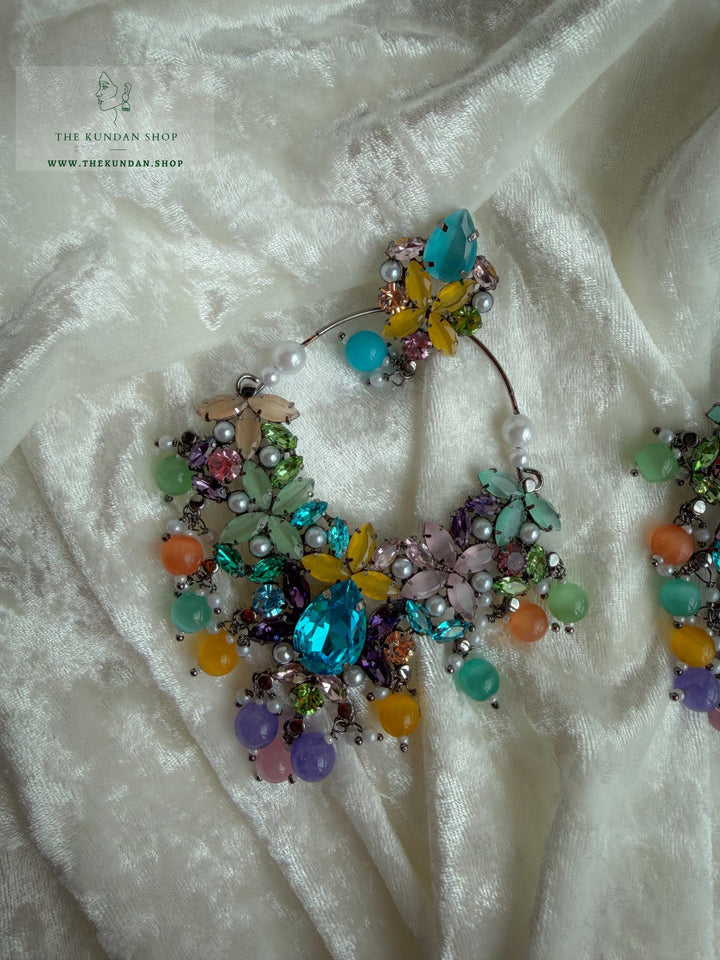Pastel Dusk Earrings THE KUNDAN SHOP 