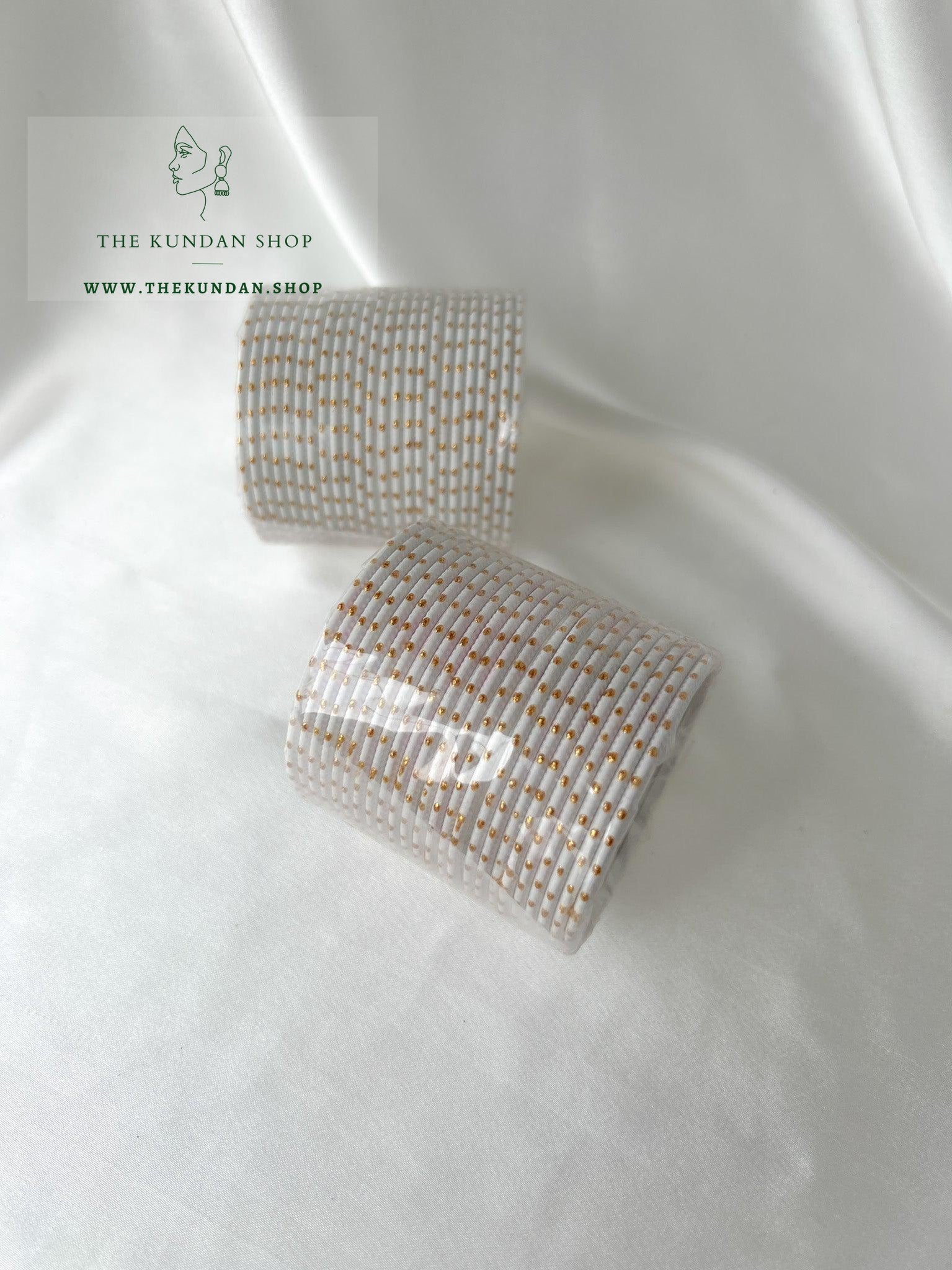 Childs Bangles in White Bangles THE KUNDAN SHOP 