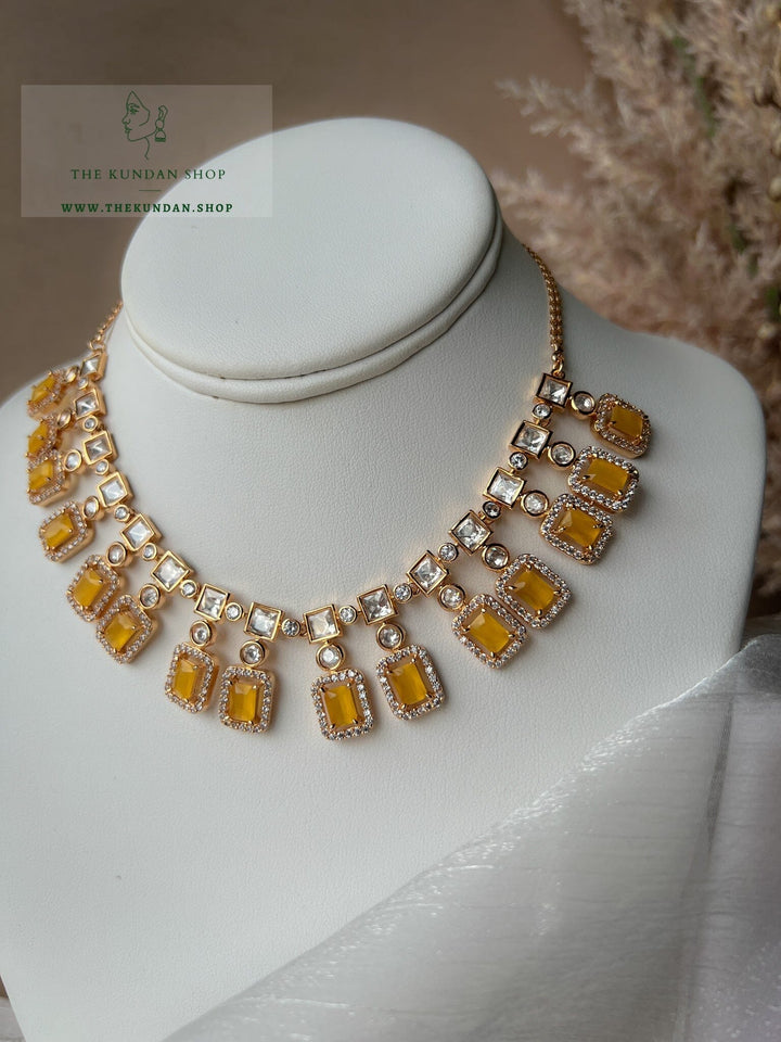 Rise in Yellow Necklace Sets THE KUNDAN SHOP 