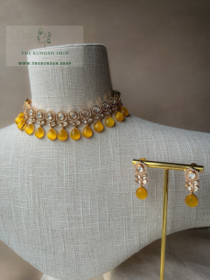 Definite in Yellow Necklace Sets THE KUNDAN SHOP 
