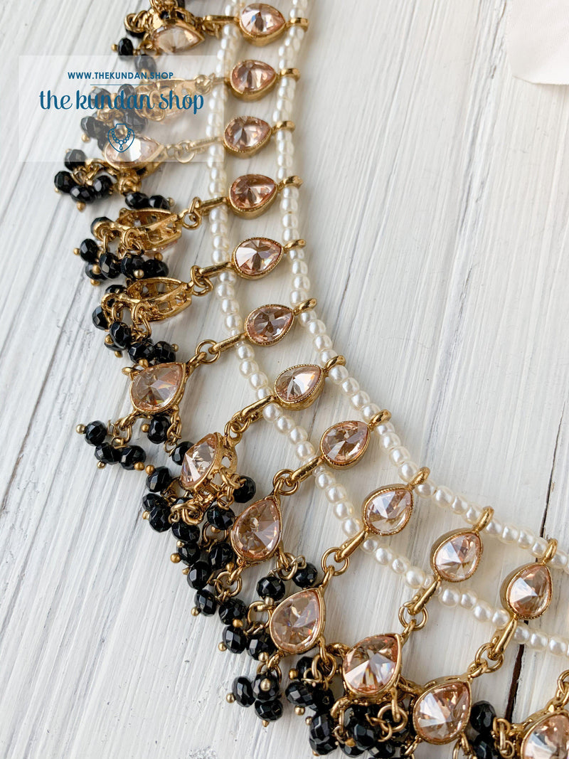 Aligned Choker Necklace Sets THE KUNDAN SHOP 